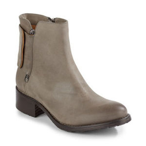 NWT Modern Vintage Alya Leather Ankle Boots Taupe